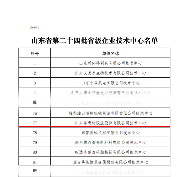 熱烈祝賀我司技術中心入選“山東省第二十四批省級企業(yè)技術中心”